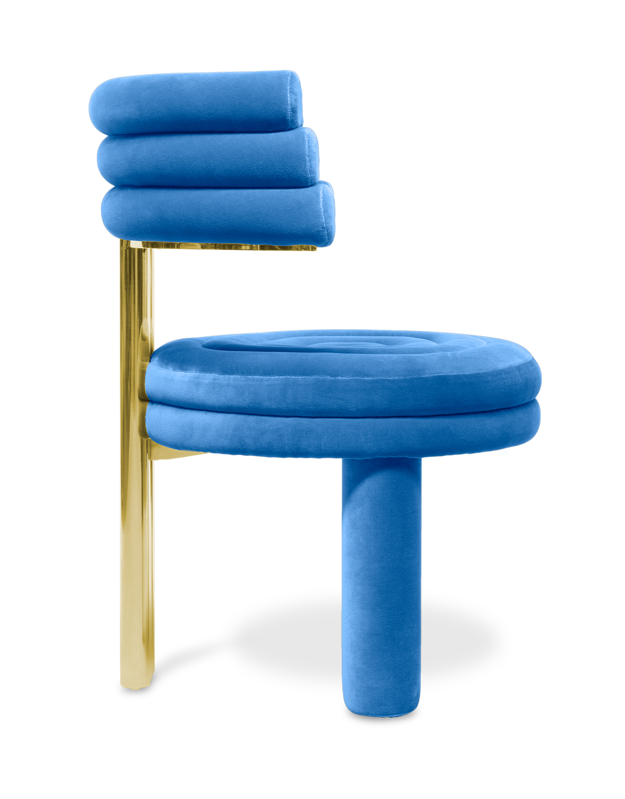 Kerr blauwe eetstoel