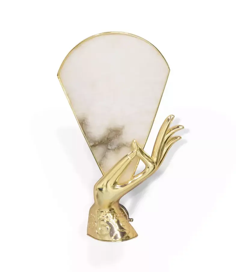 Muse albast wandlamp