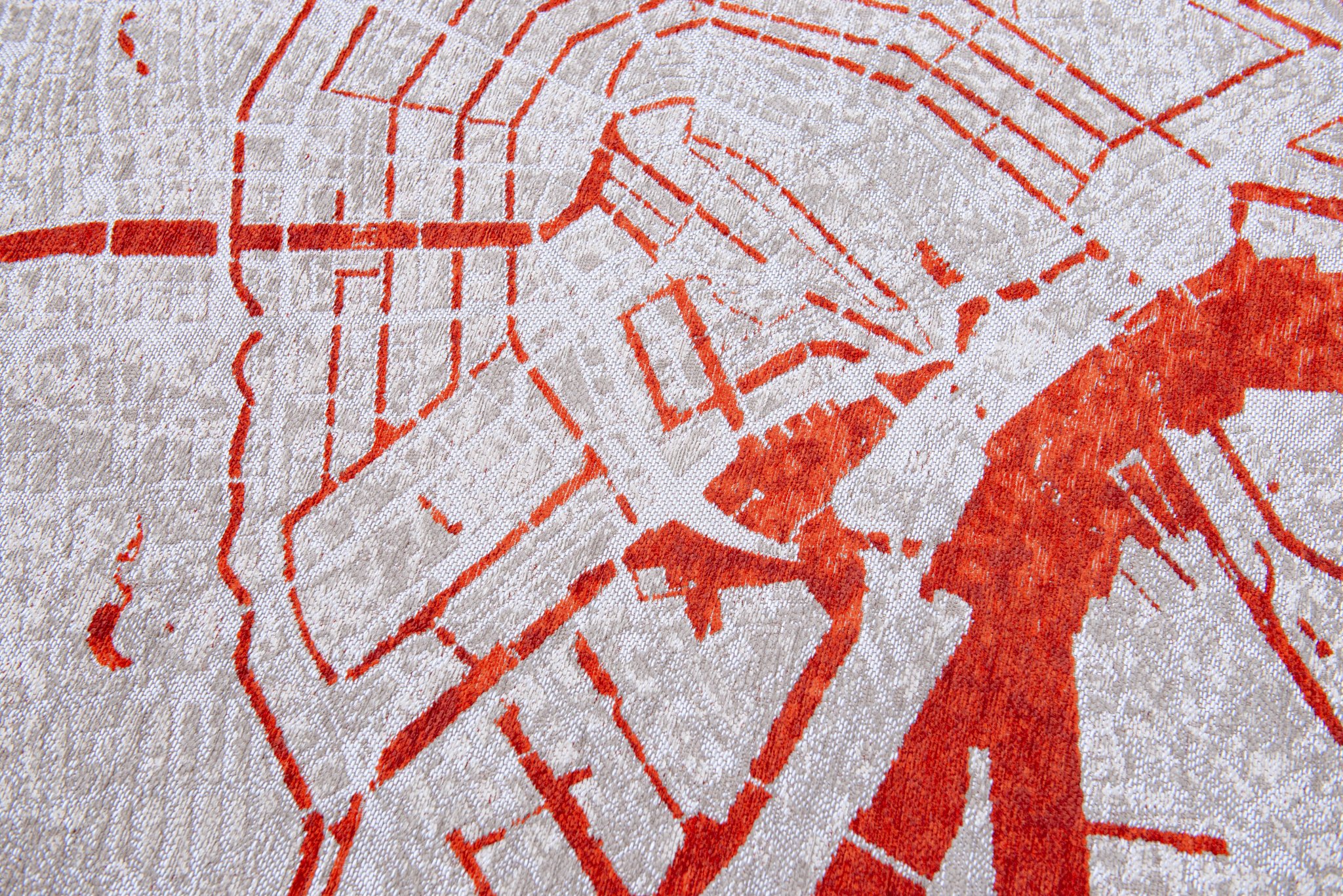 Orange Cut tapijt | Maat: 200 × 280 cm