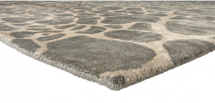 Diamant handgeknoopt Beige / Grey tapijt | Maat: 200 × 300 cm