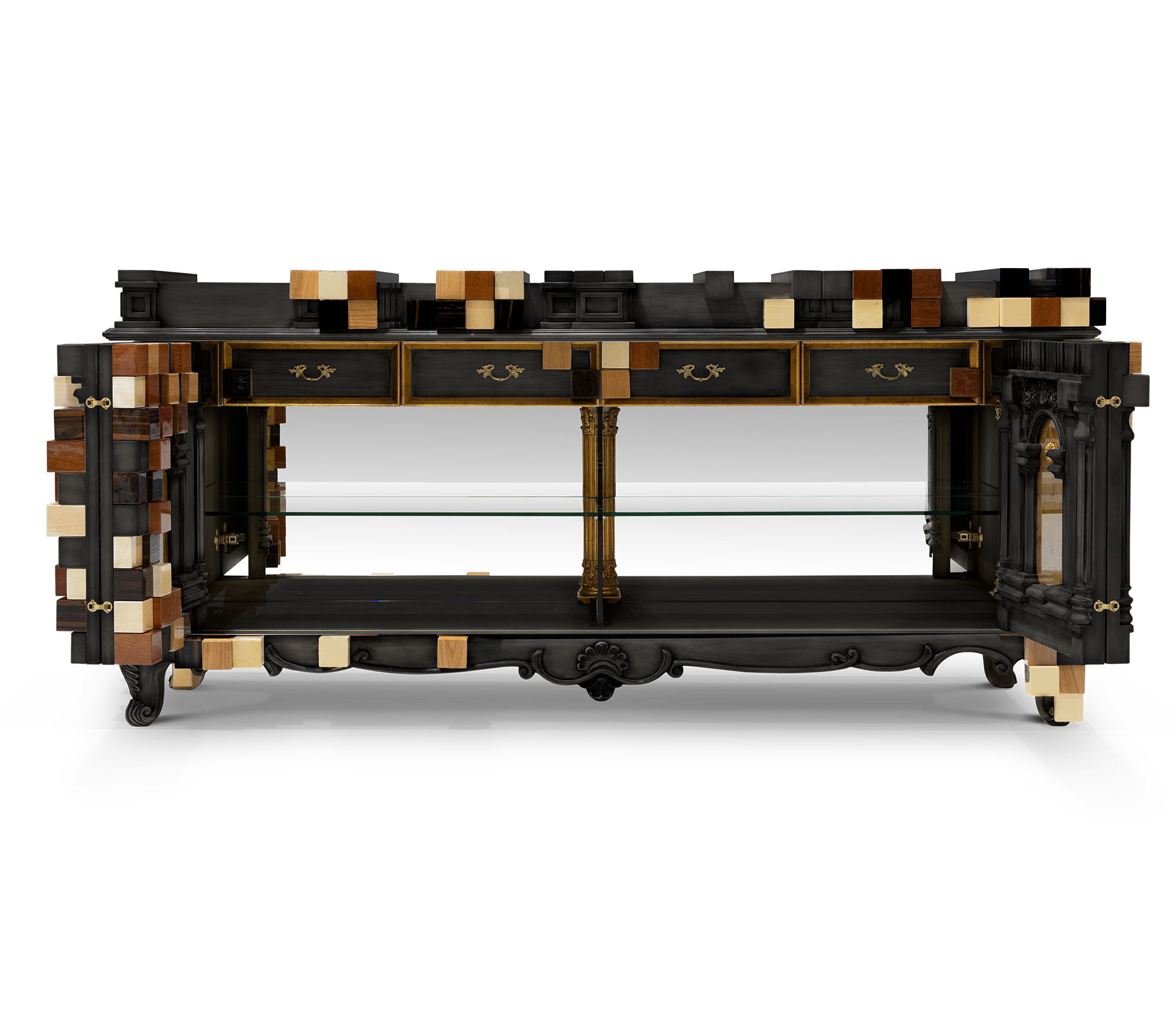 Trafalgar zwart dressoir