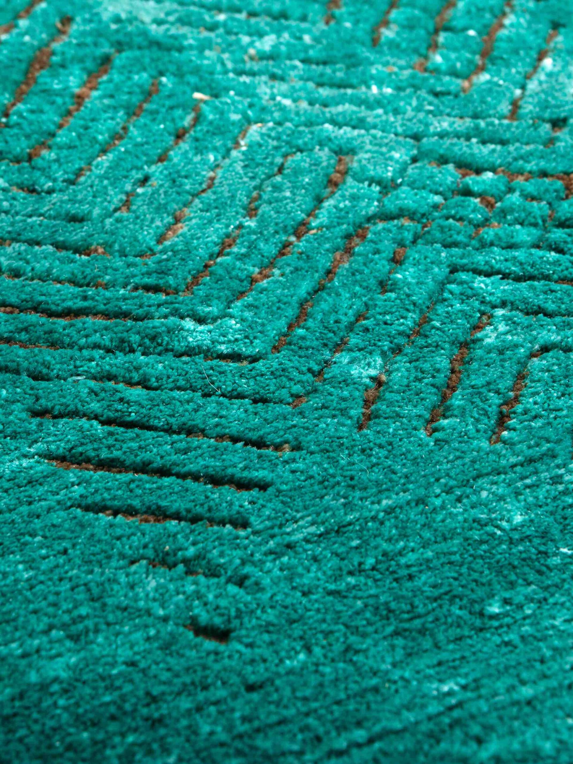 Verdiazul designer handgeweven tapijt