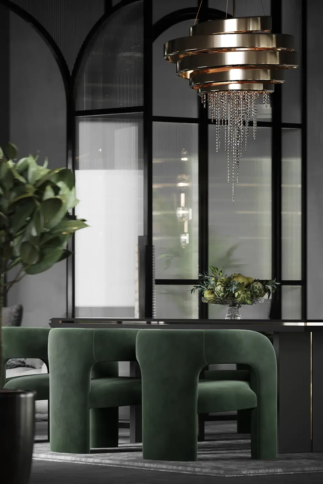 Art Deco kroonluchter - 3