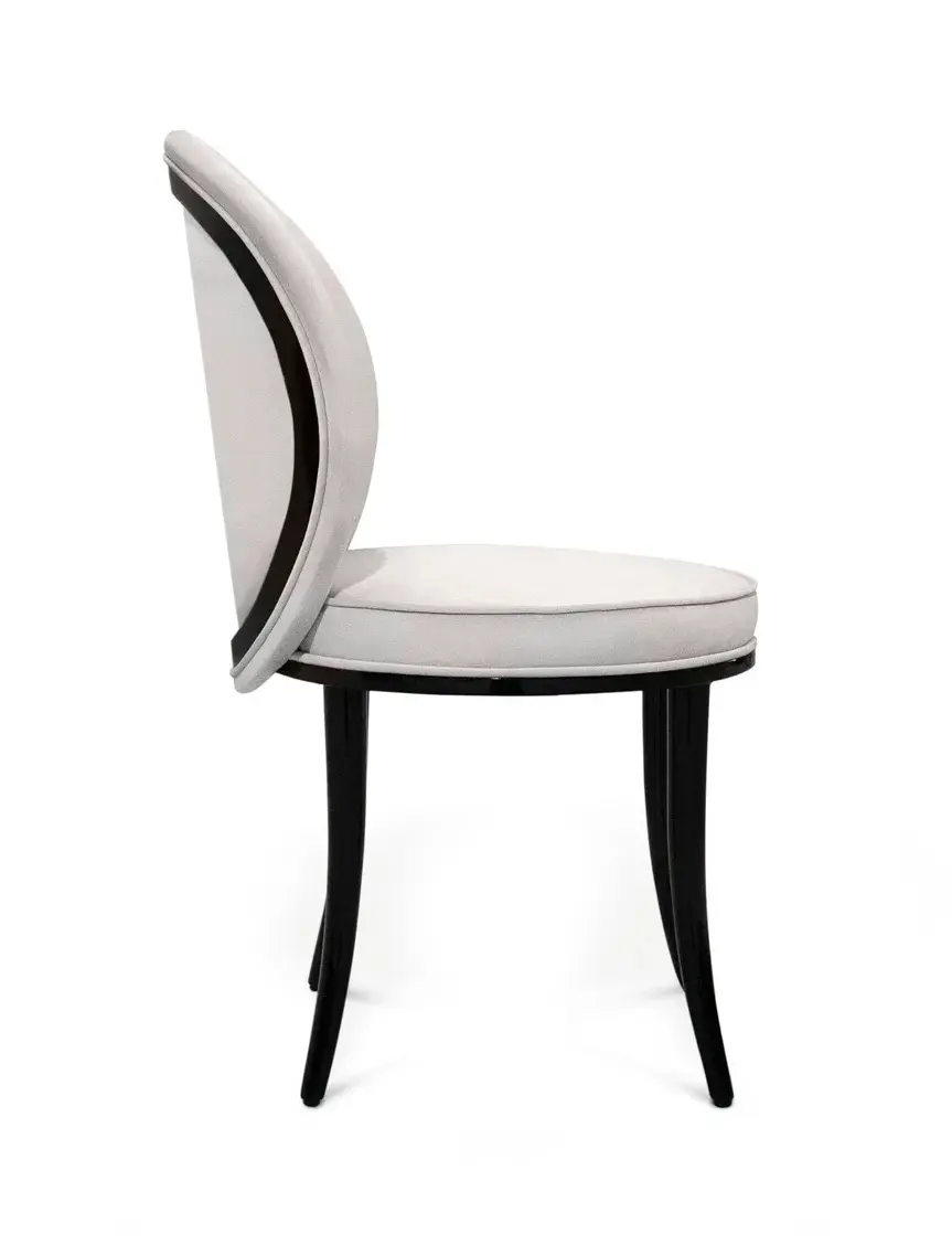 Mistral stoffen rugleuning eetstoel