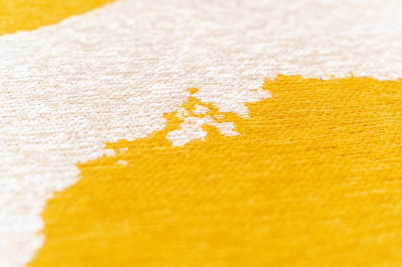 Ribonn Pure Yellow vloerkleed | Maat: 80 × 150 cm