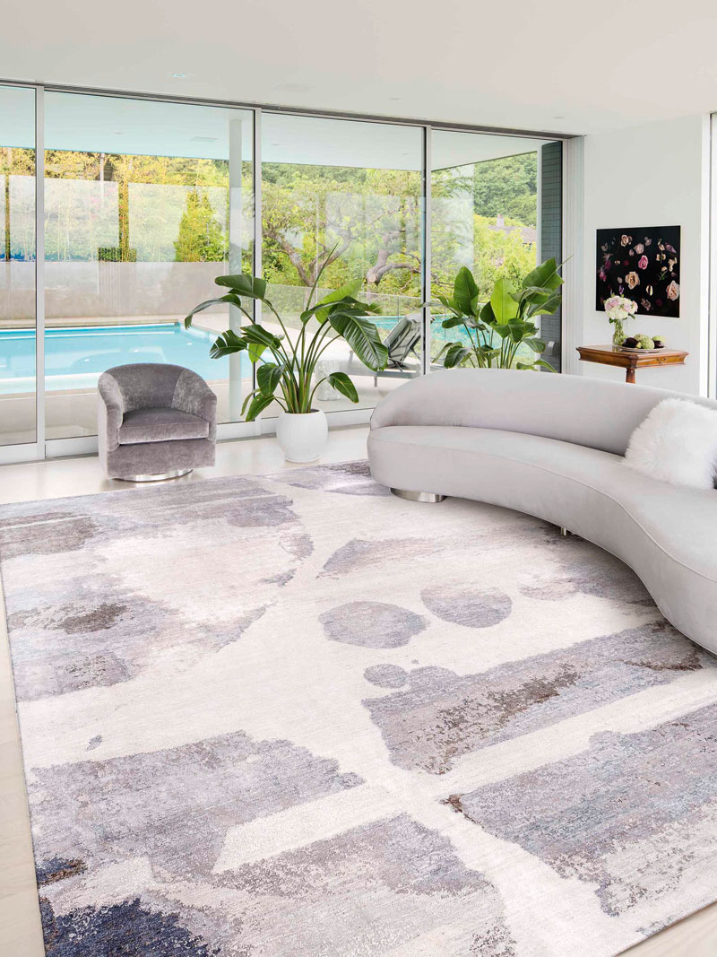 Splash Galileo handgemaakte luxe tapijt | Maat: 122 × 183 cm