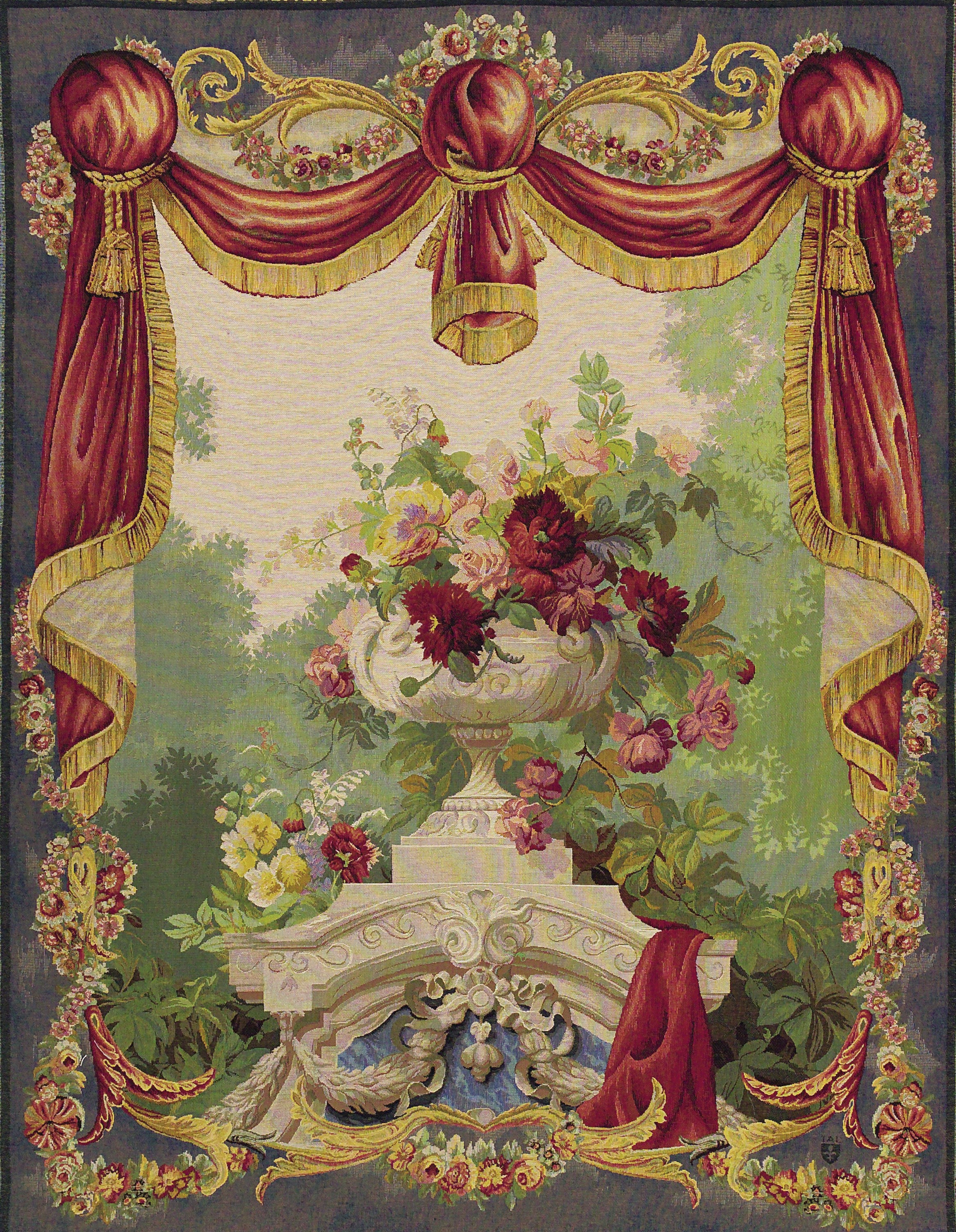 Flowered Drapery wandtapijt | Maat: 150 × 200 cm
