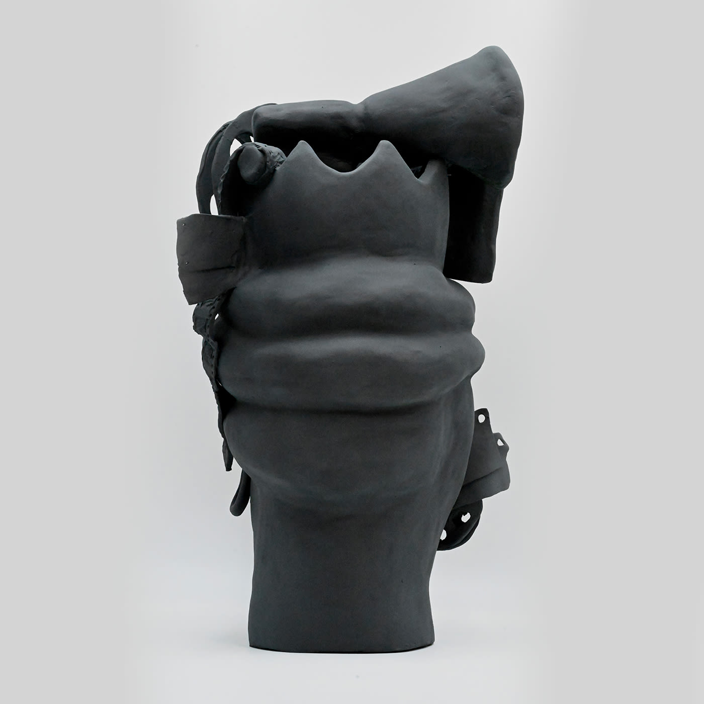 Moor's Head grijze matte sculptuur