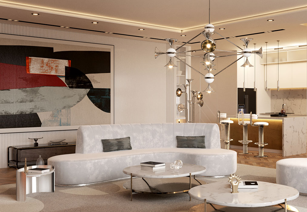 Franklin Scott ovale bijzettafel