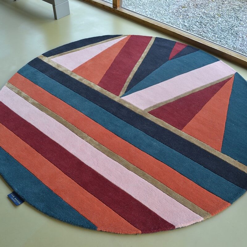 Sahara rond bordeaux tapijt | Maat: Ø 200 cm