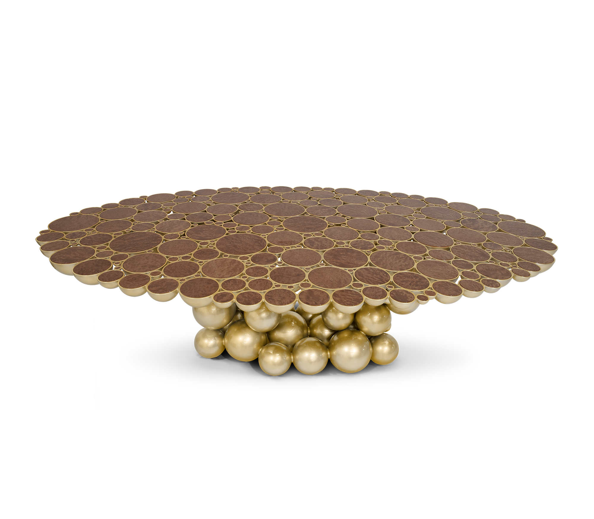 Orbit walnoten luxe eettafel