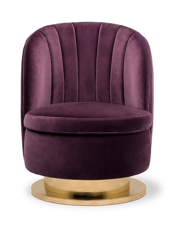 Galen paarse eenzitsbank