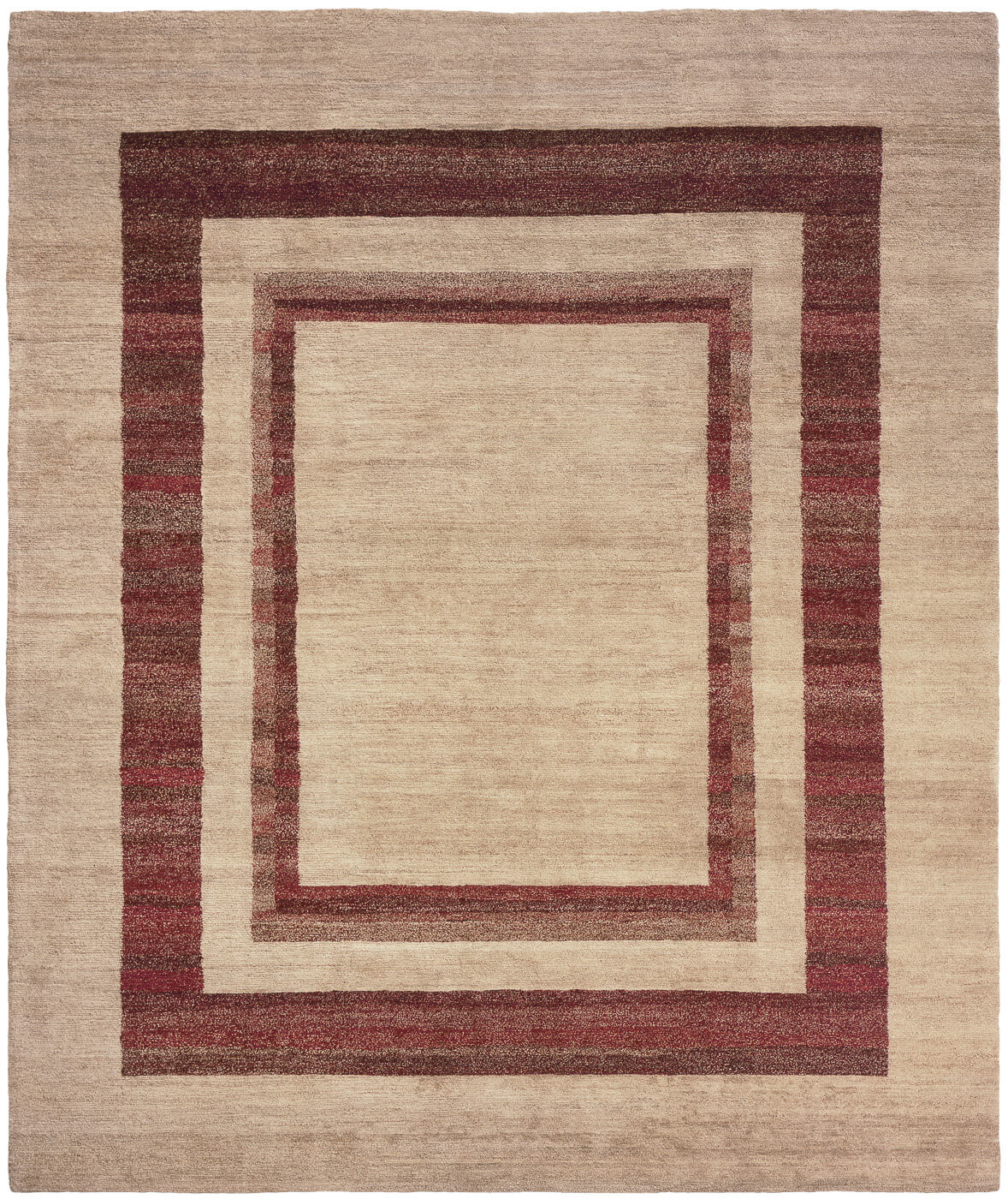 Mauro triple border rood vloerkleed