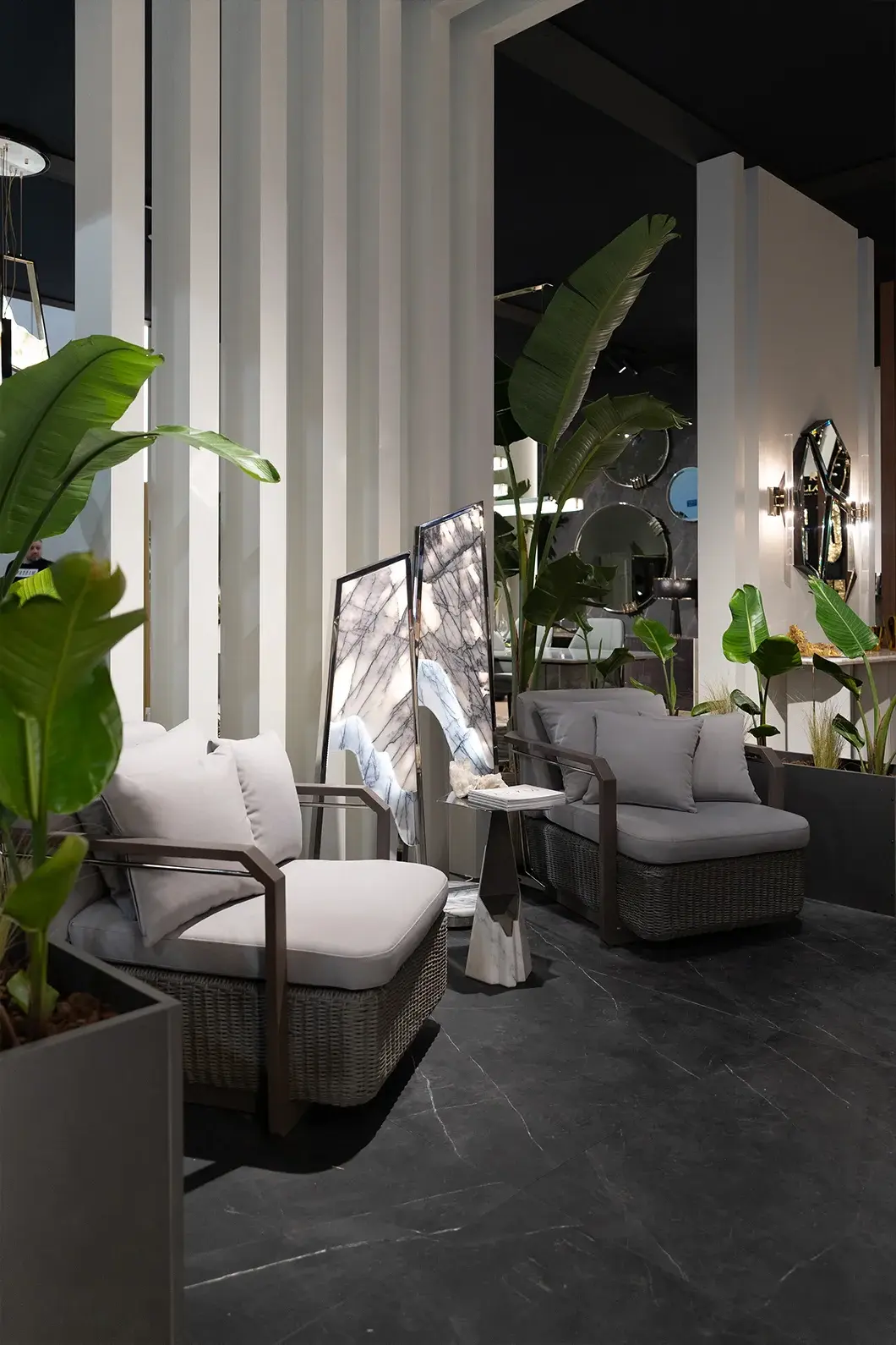 Halo grijze tuinbijzettafel