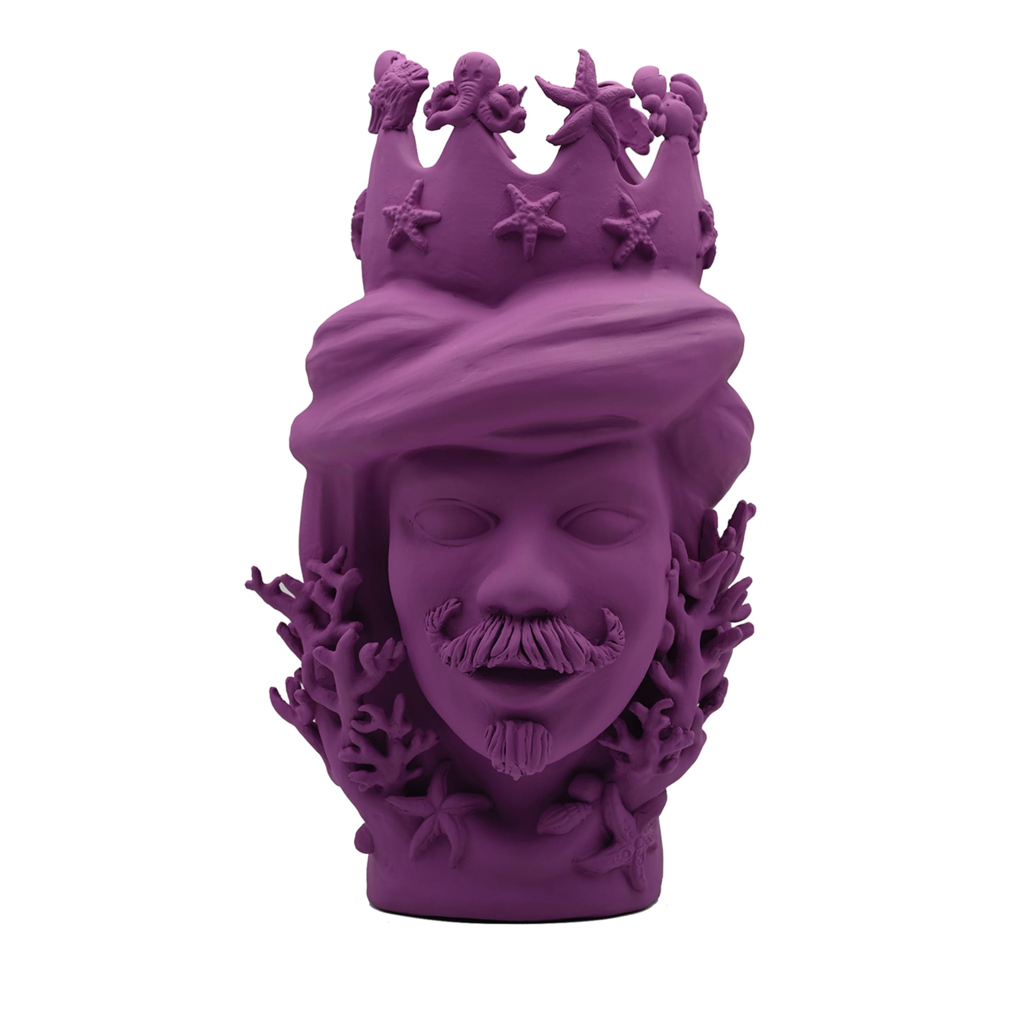 Moor's Head paarse sculptuur