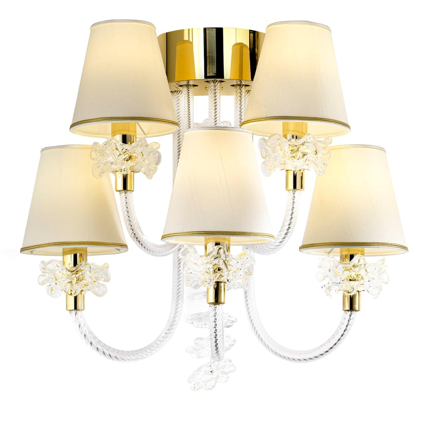 Elegante Murano Glas Wandlamp
