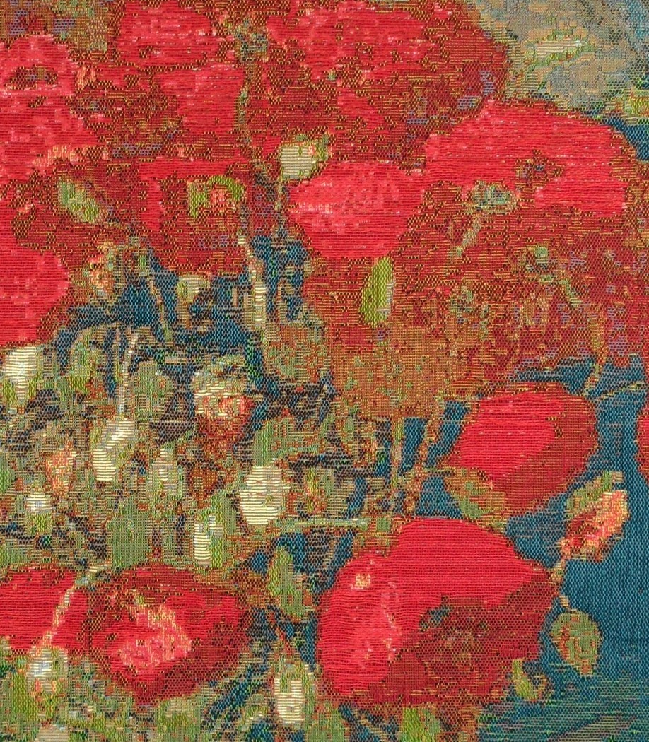 Vase with Poppies van Van Gogh wandtapijt