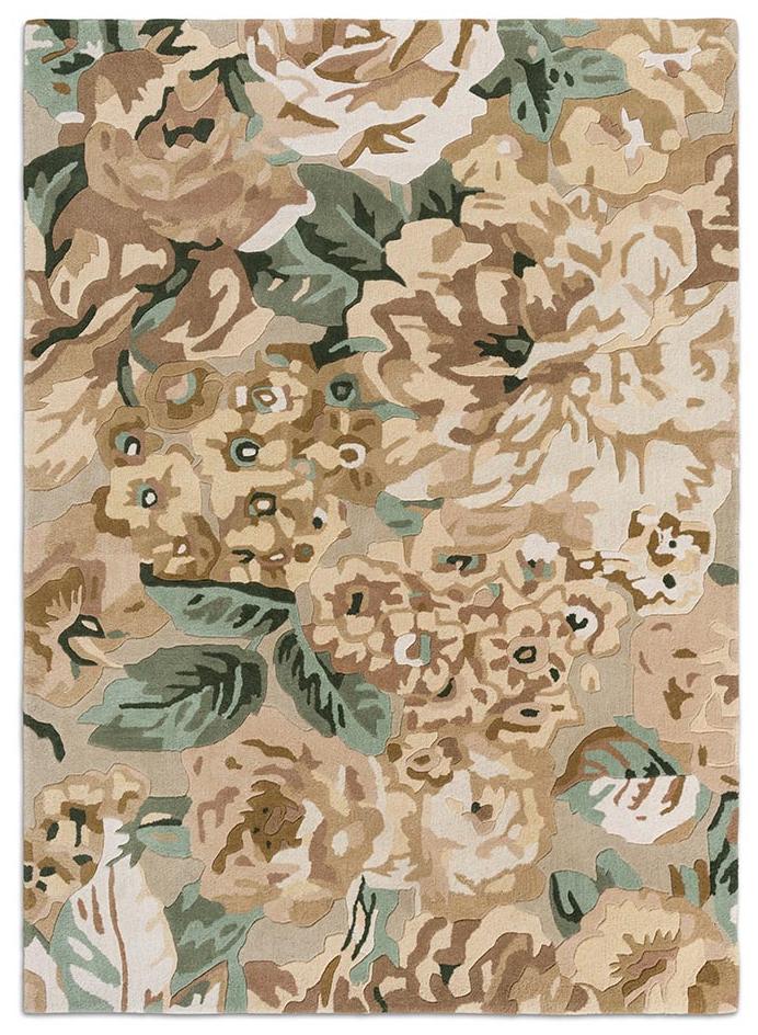 Rose & Peony Birch vloerkleed