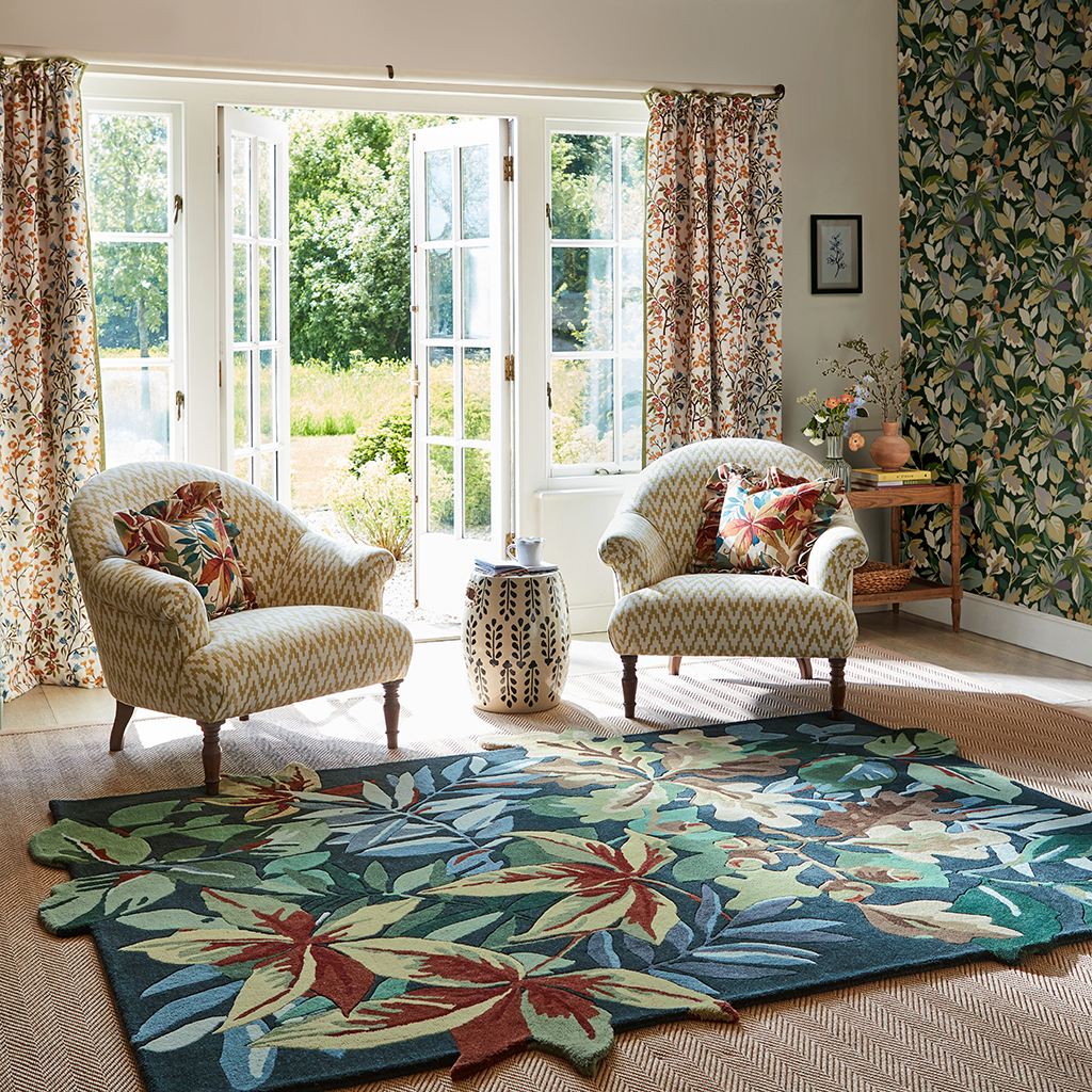 Robin's wood bosgroen tapijt | Maat: 250 × 350 cm