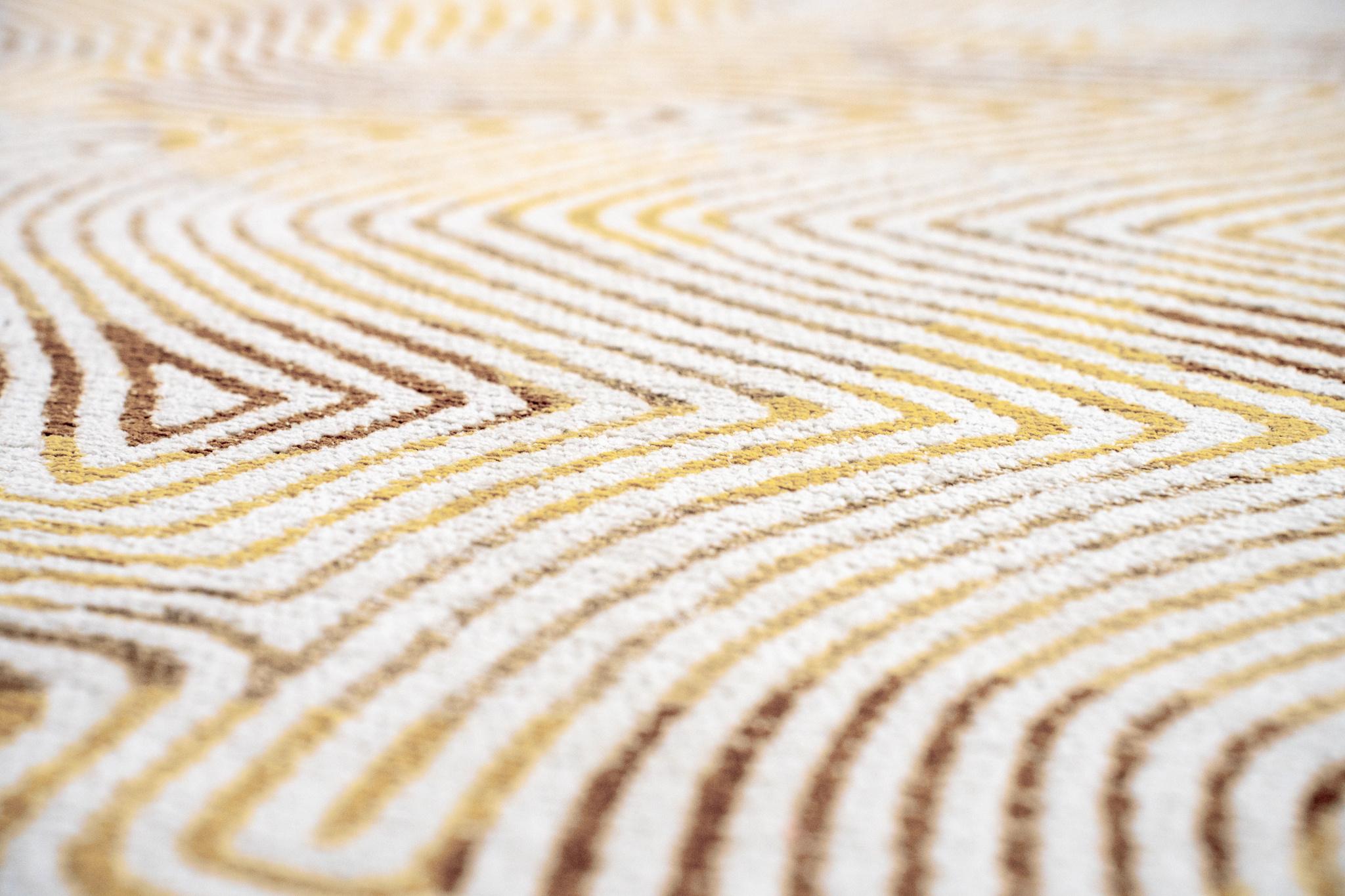 Yellow Hippy tapijt | Maat: 140 × 200 cm