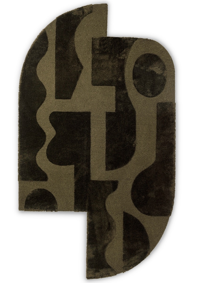 Mural form forest tapijt | Maat: 160 × 280 cm