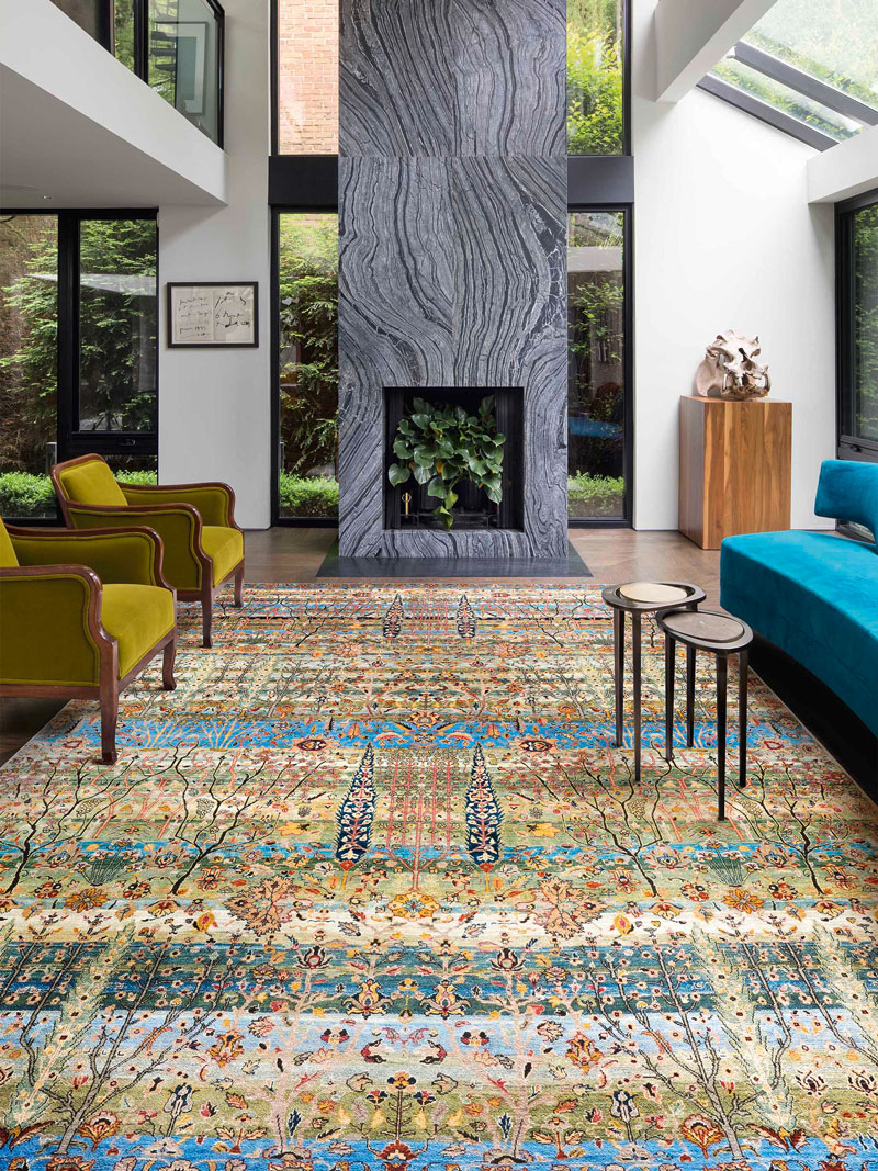 Pine Garden luxe tapijt | Maat: 365 × 457 cm