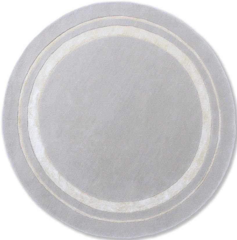 Redbrook-zilver rond tapijt | Maat: Ø 150 cm
