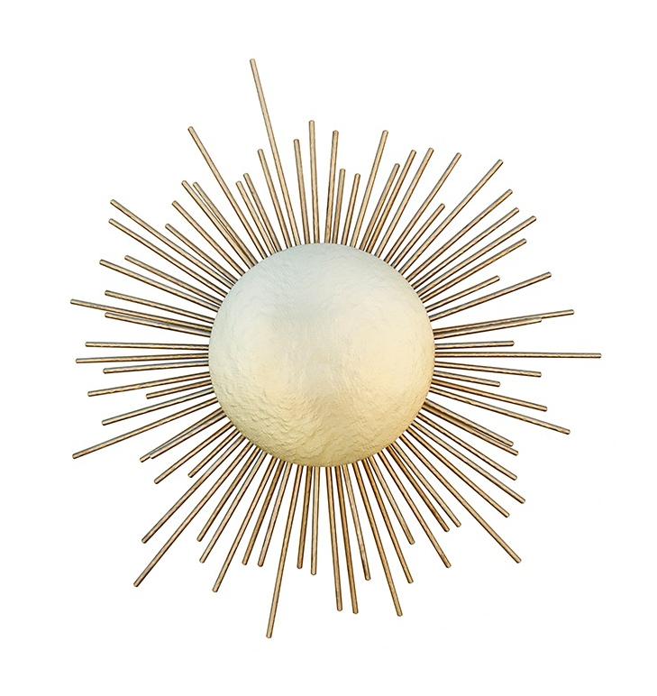 Radiant messing wandlamp