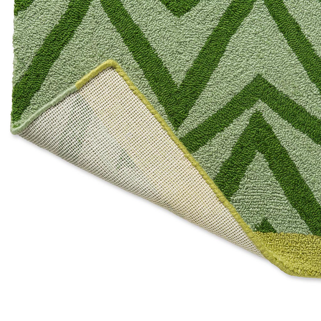 Dhurrie groen outdoor tapijt | Maat: 140 × 200 cm