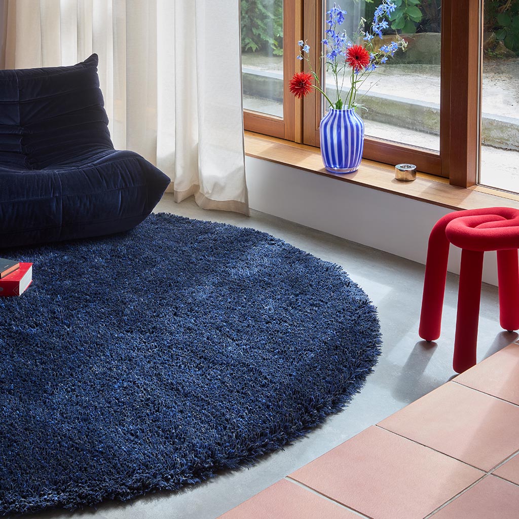 Sprout Cobalt Eclipse vloerkleed | Maat: 250 × 350 cm