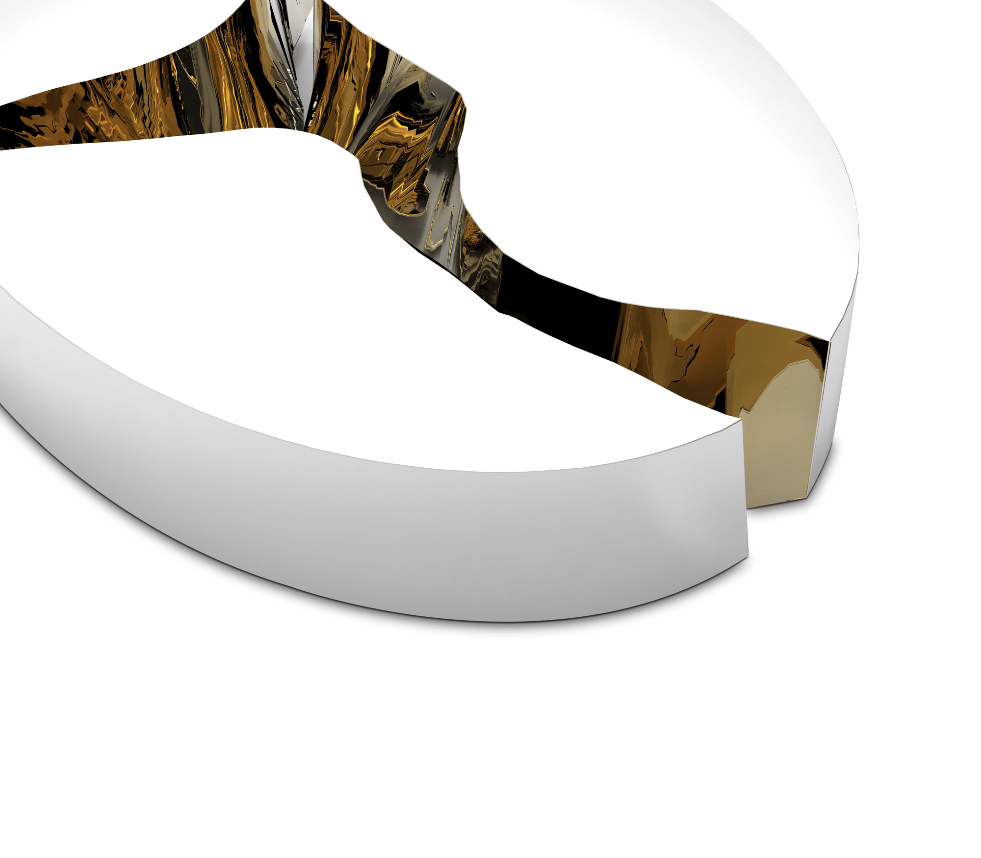 Fissure ovale witte salontafel