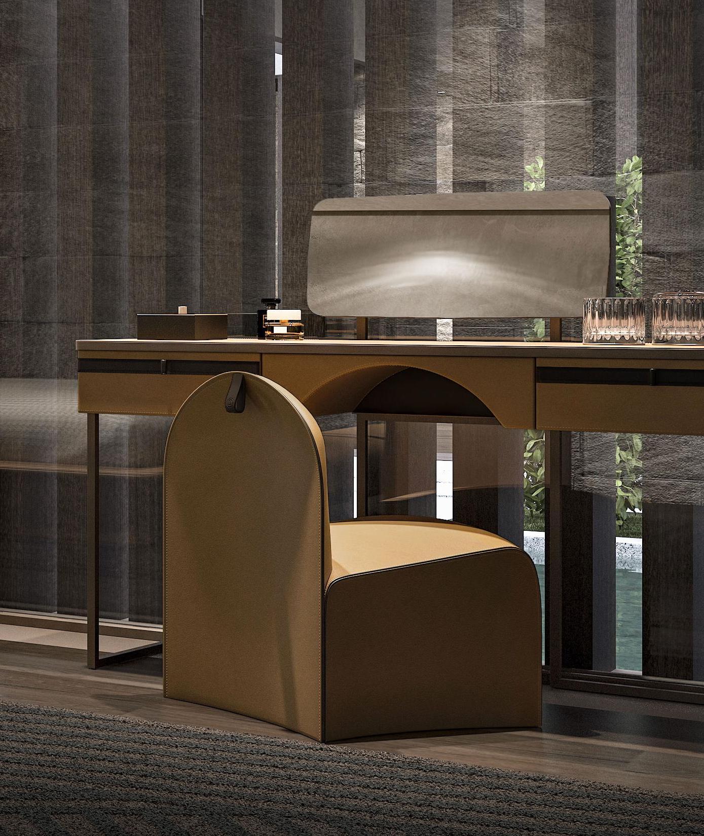 Starlight kaptafel met poef