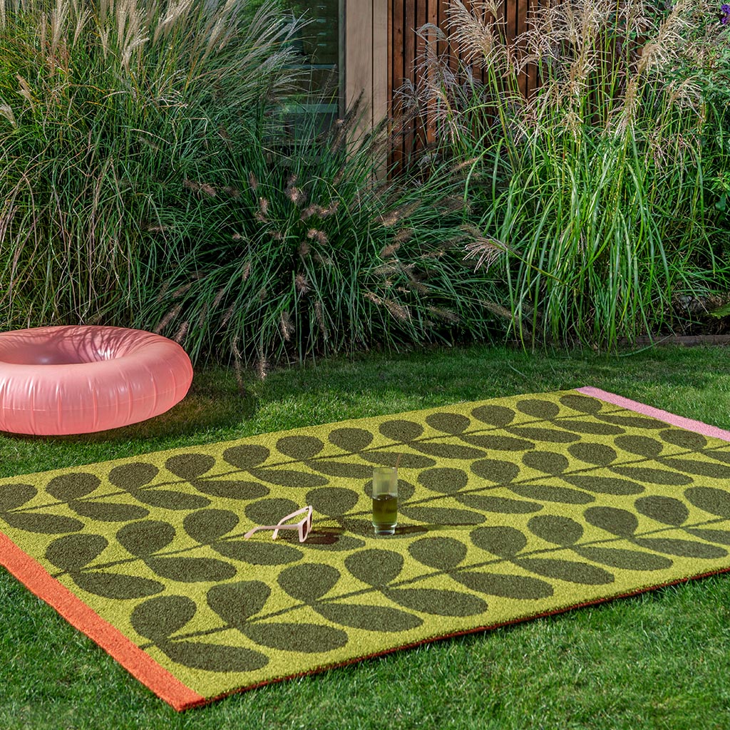 Solid stem zeegras outdoor tapijt | Maat: 160 × 230 cm