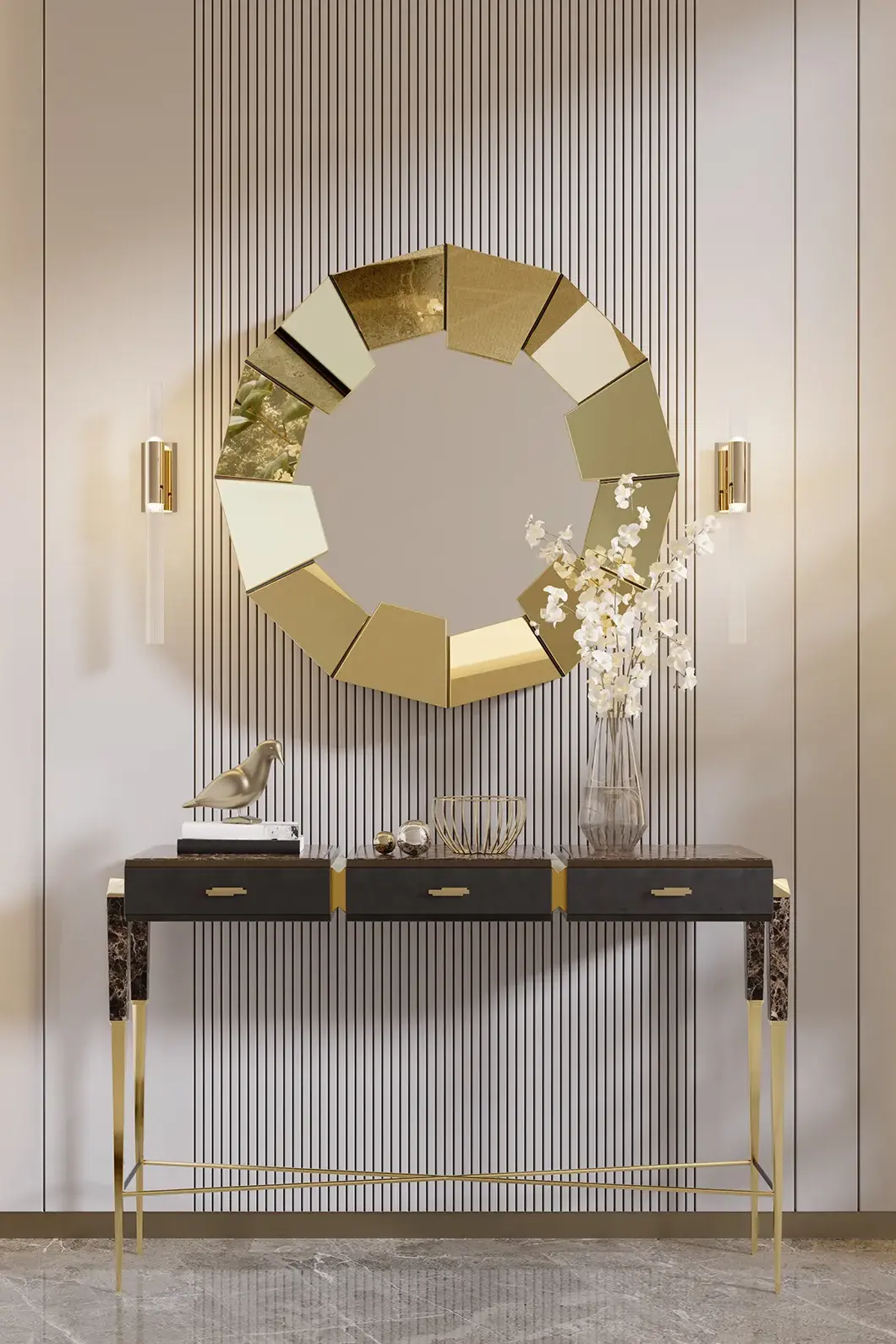 Radiance gouden spiegel - 1