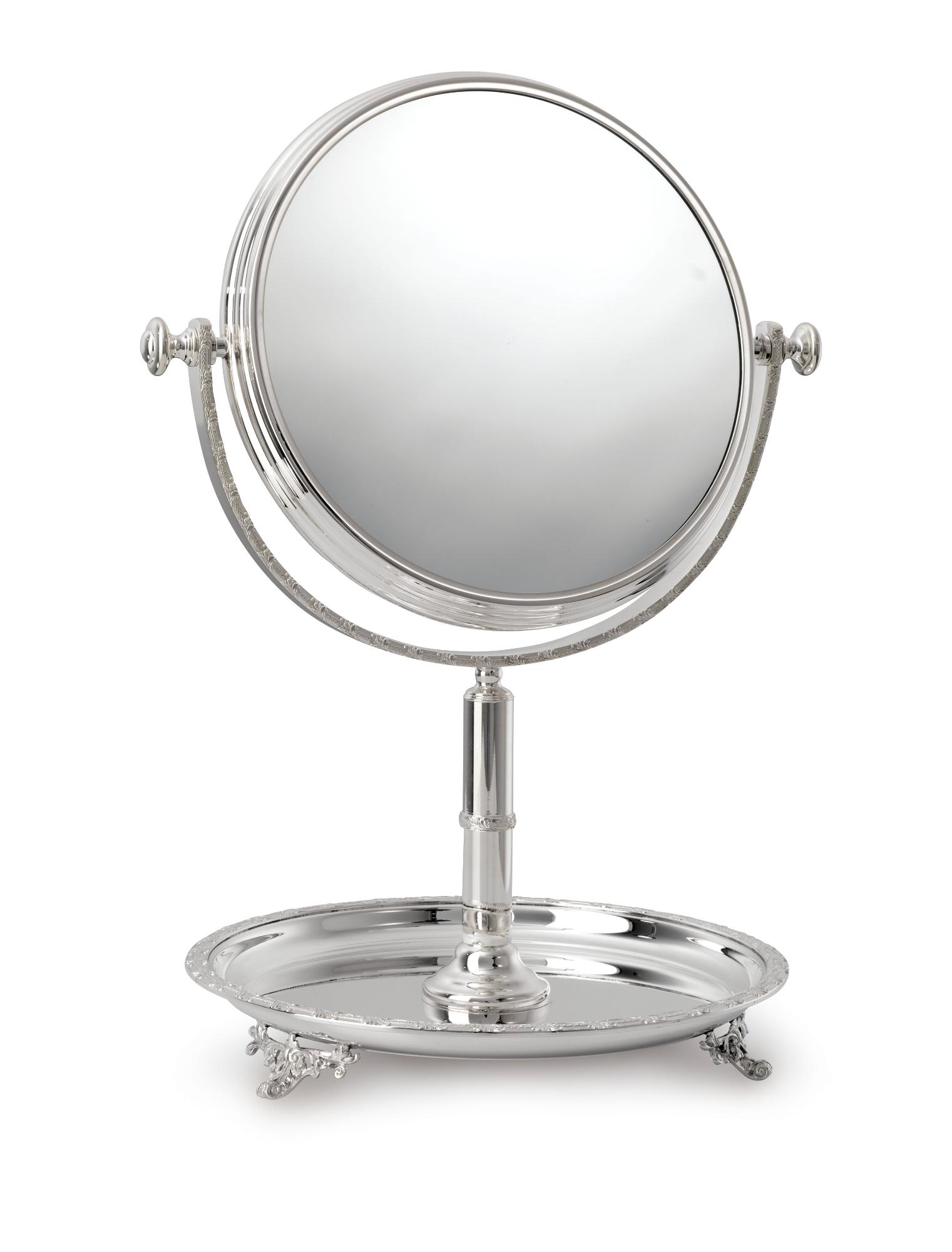Royal zilveren ronde spiegel met bord