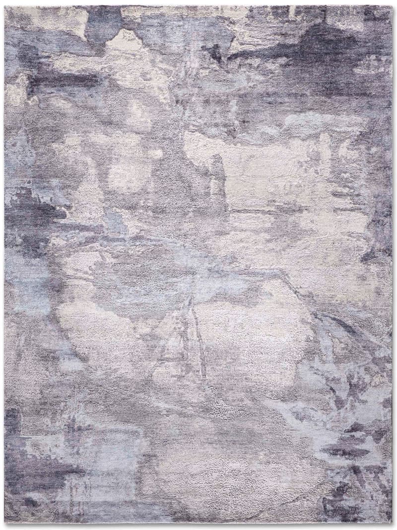 Lichtgrijs handgeknoopt tapijt | Maat: 365 × 457 cm