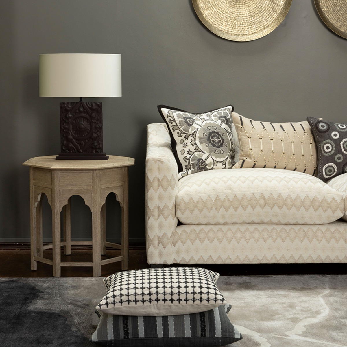 Naraya Noir 60 × 40 kussen