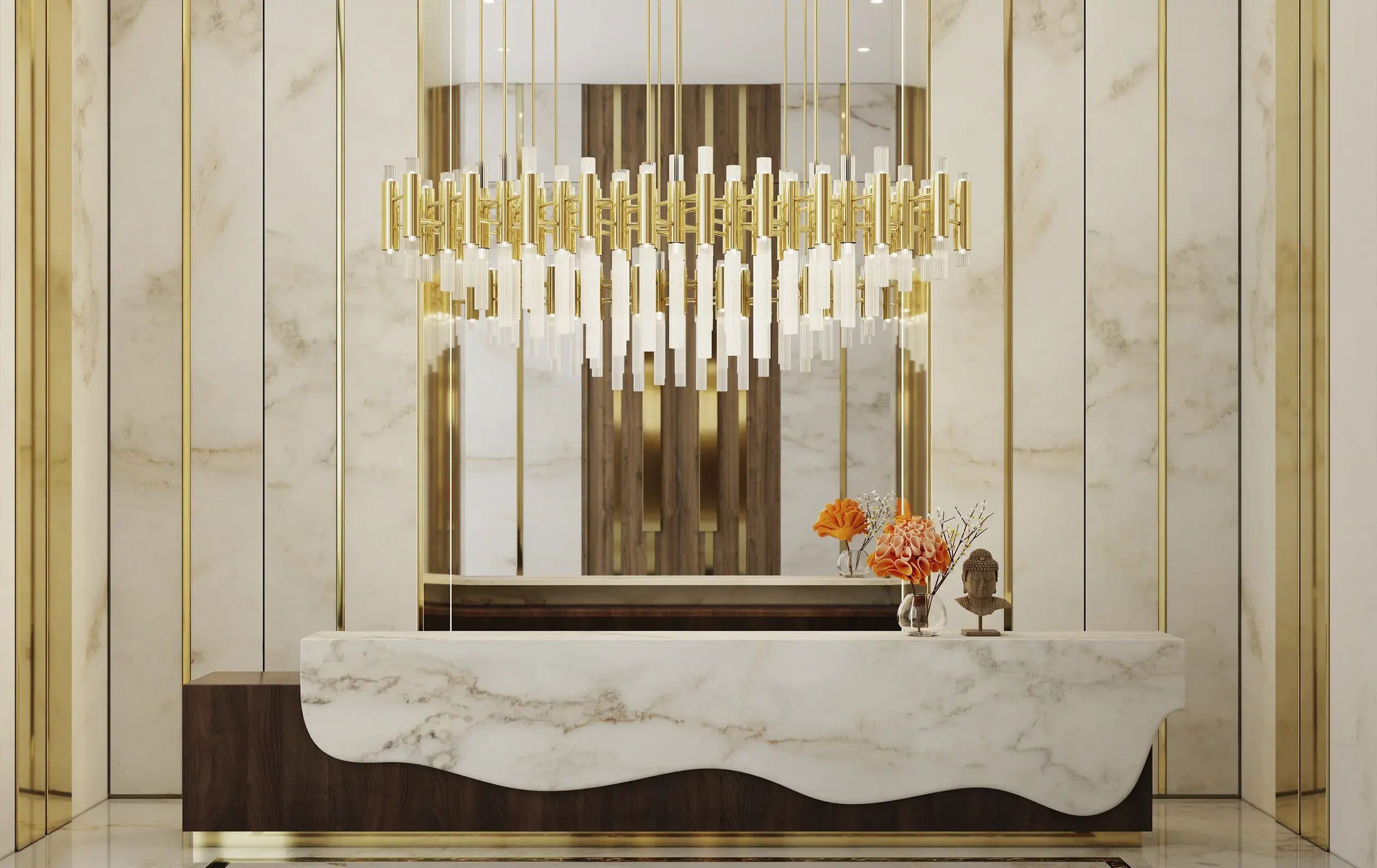 Cascade rechthoekige hanglamp - 3