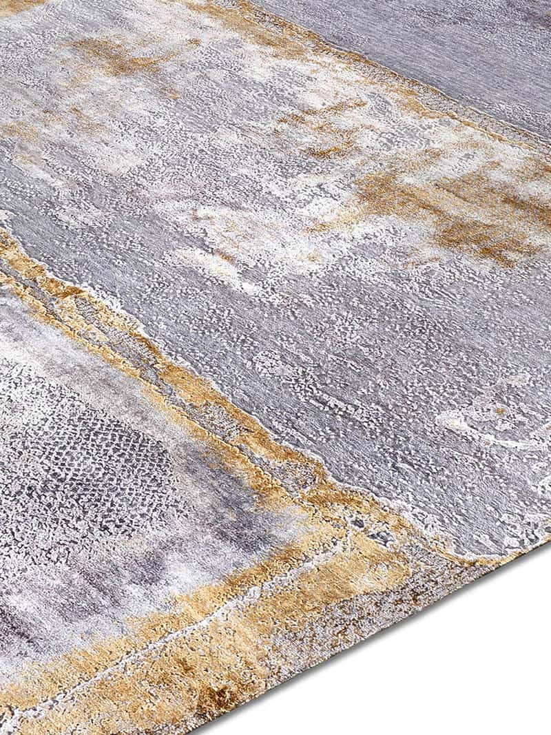 Silver White Grey handgeweven tapijt | Maat: 170 × 240 cm