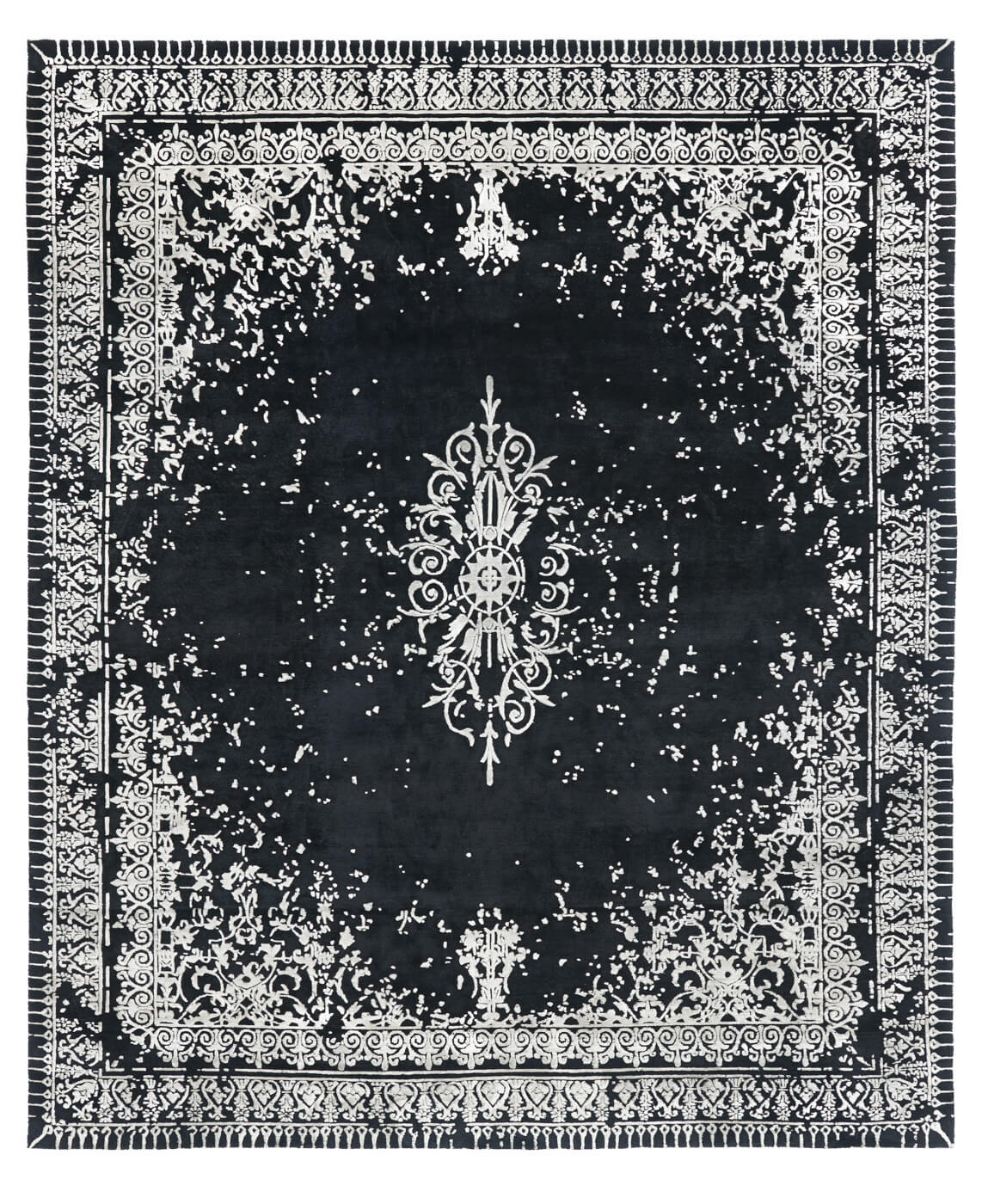 Ferrara special rocked zwart en wit tapijt | Maat: 280 × 360 cm