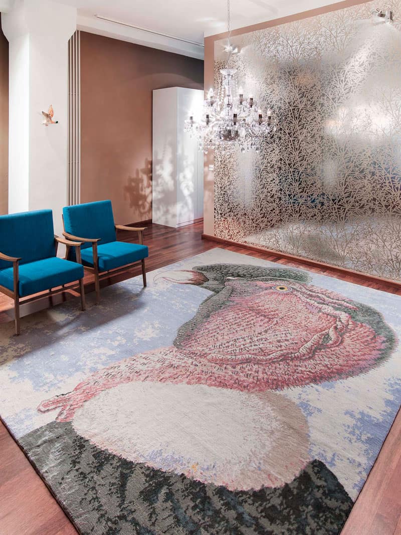 Big Bird handgeweven tapijt