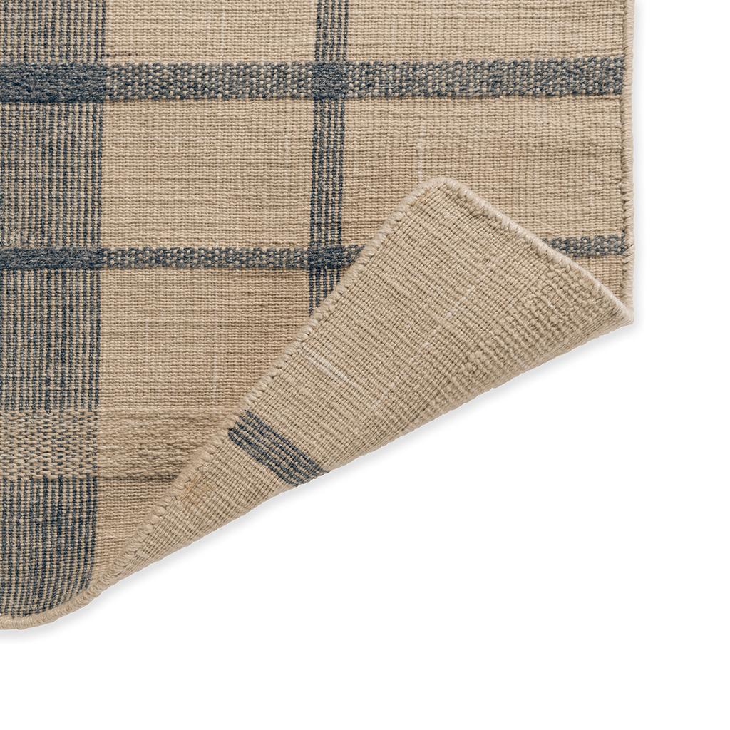 Zona denim ruit outdoor tapijt | Maat: 200 × 280 cm