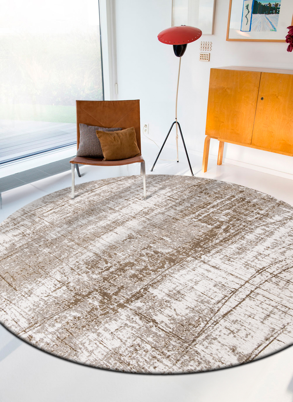Concrete Jungle tapijt | Maat: Ø 140 cm