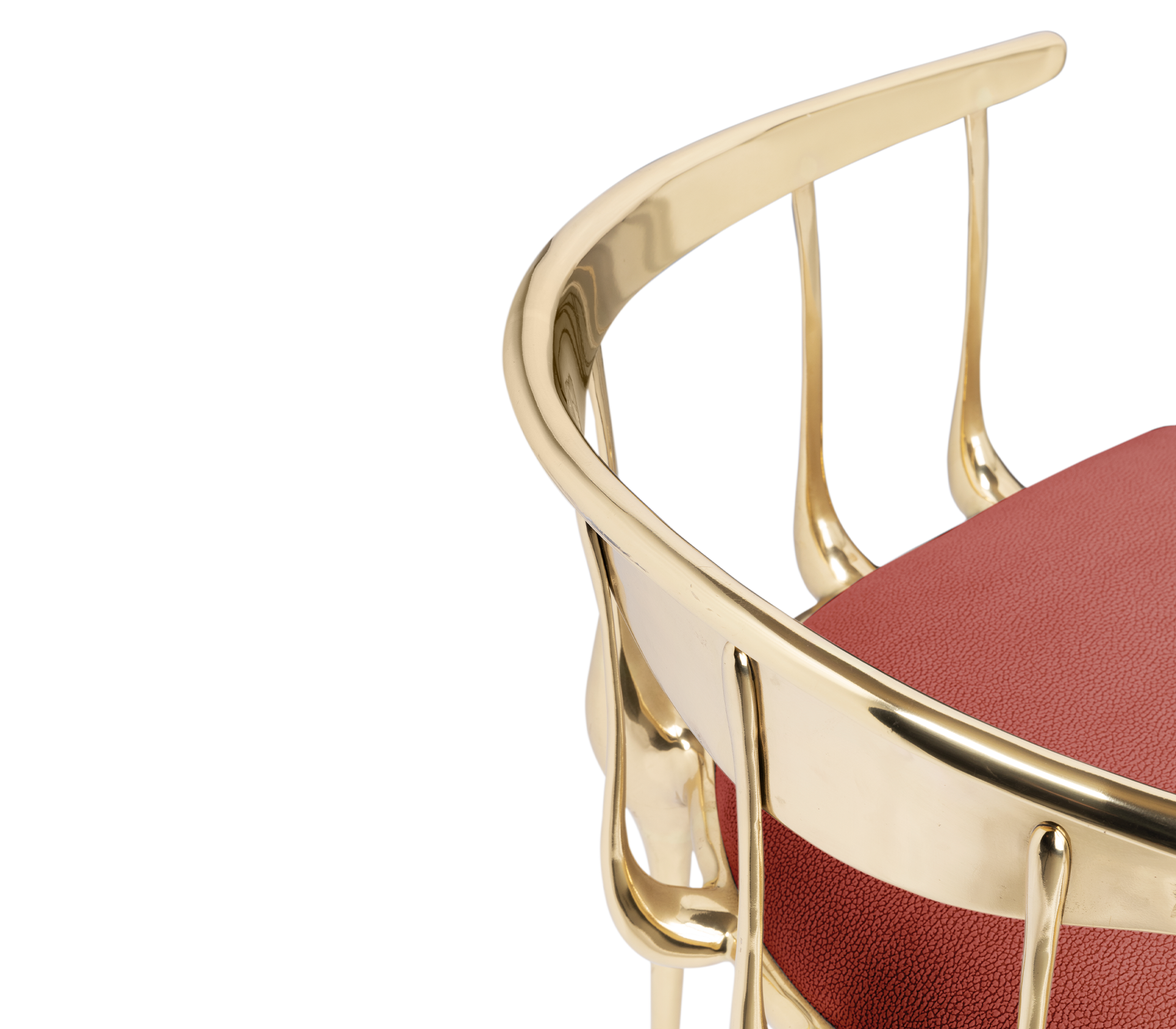 Burgundy luxe stoel