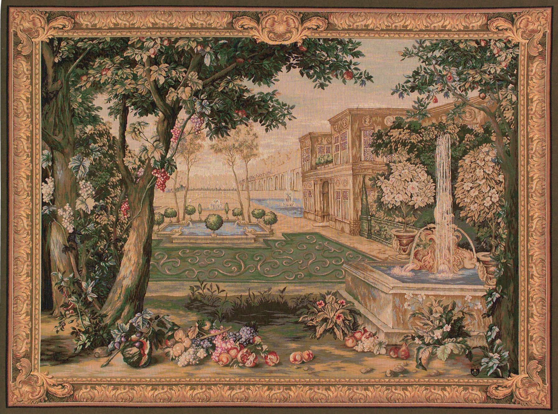 Verdure Fountain wandtapijt