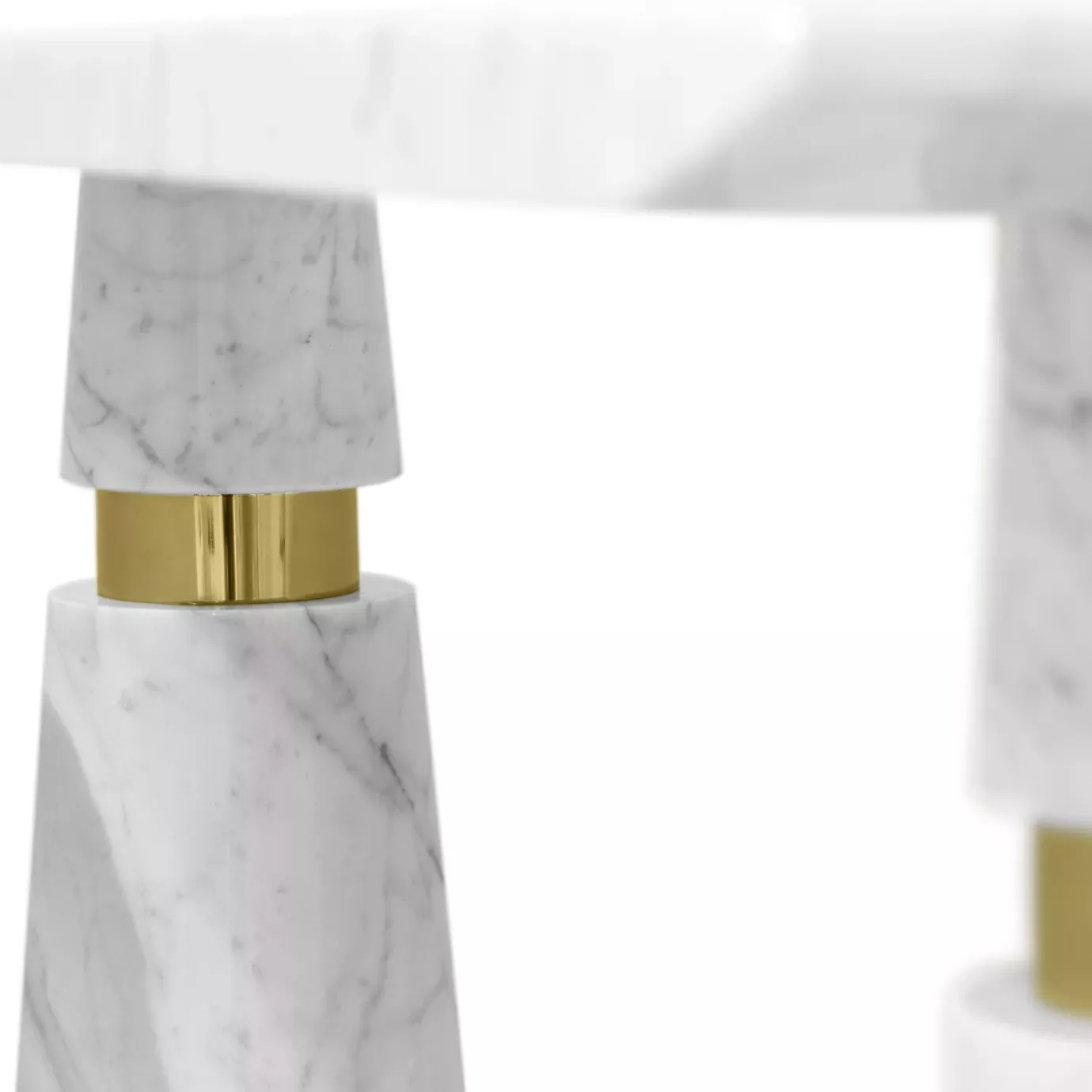 Avalanche Carrara marmer console