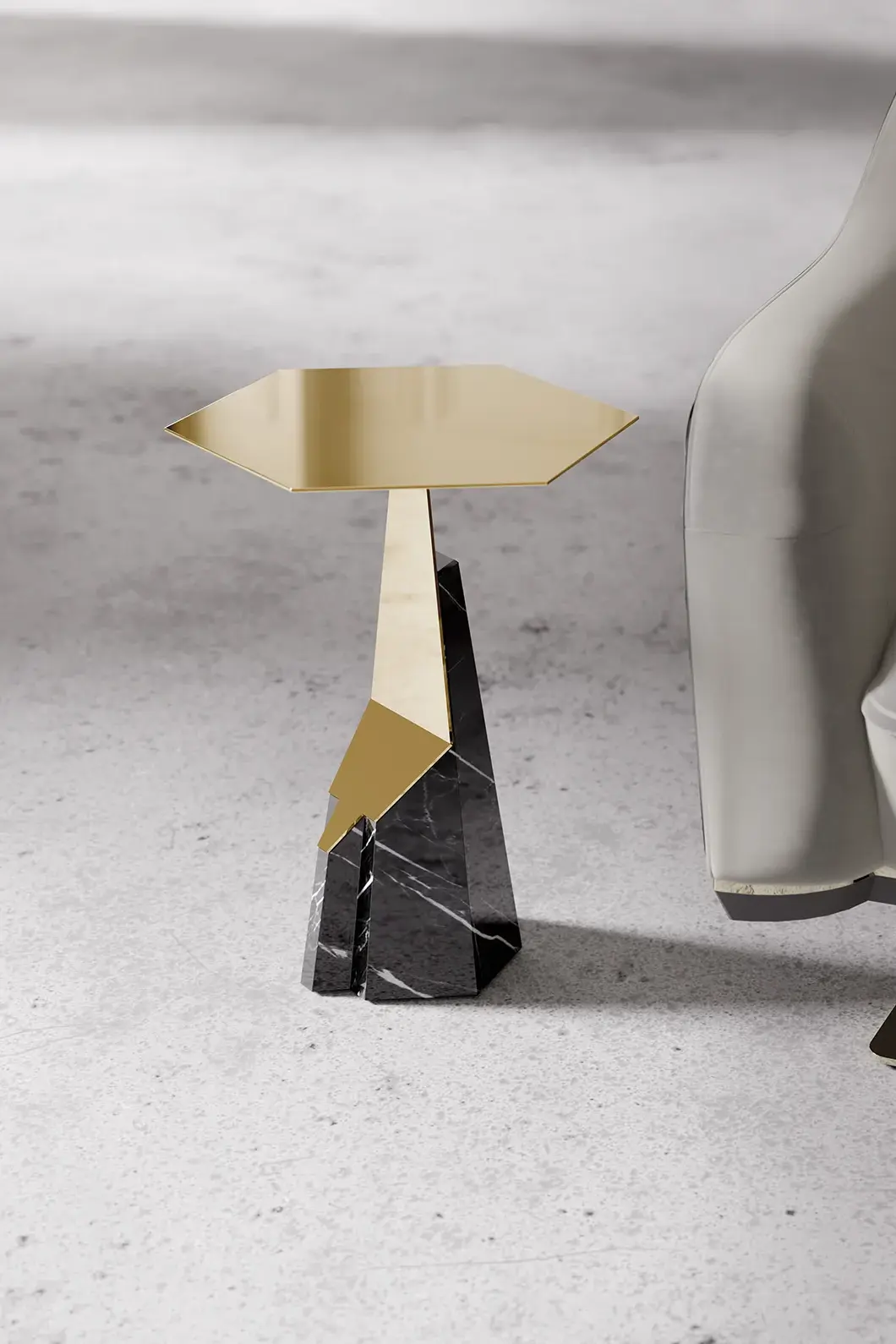 Halo zwarte bijzettafel - 2