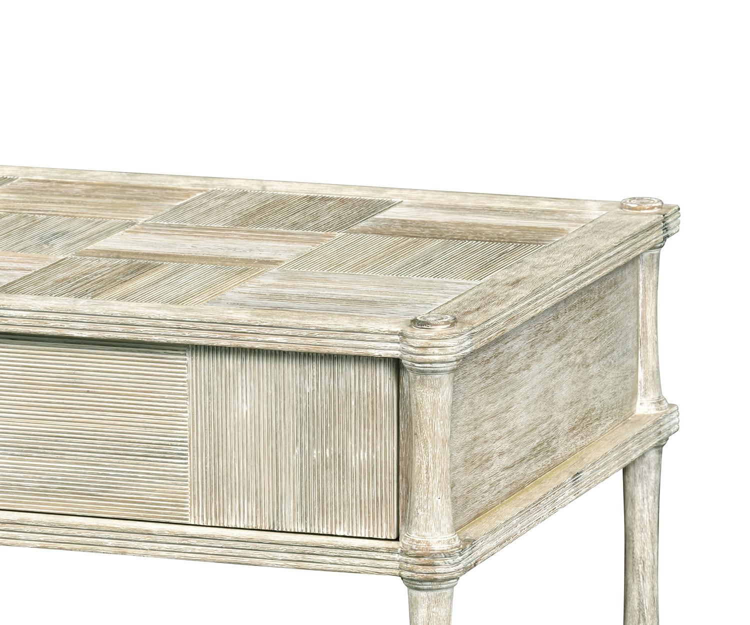 Bywater Washed Acacia bijzettafel met lade