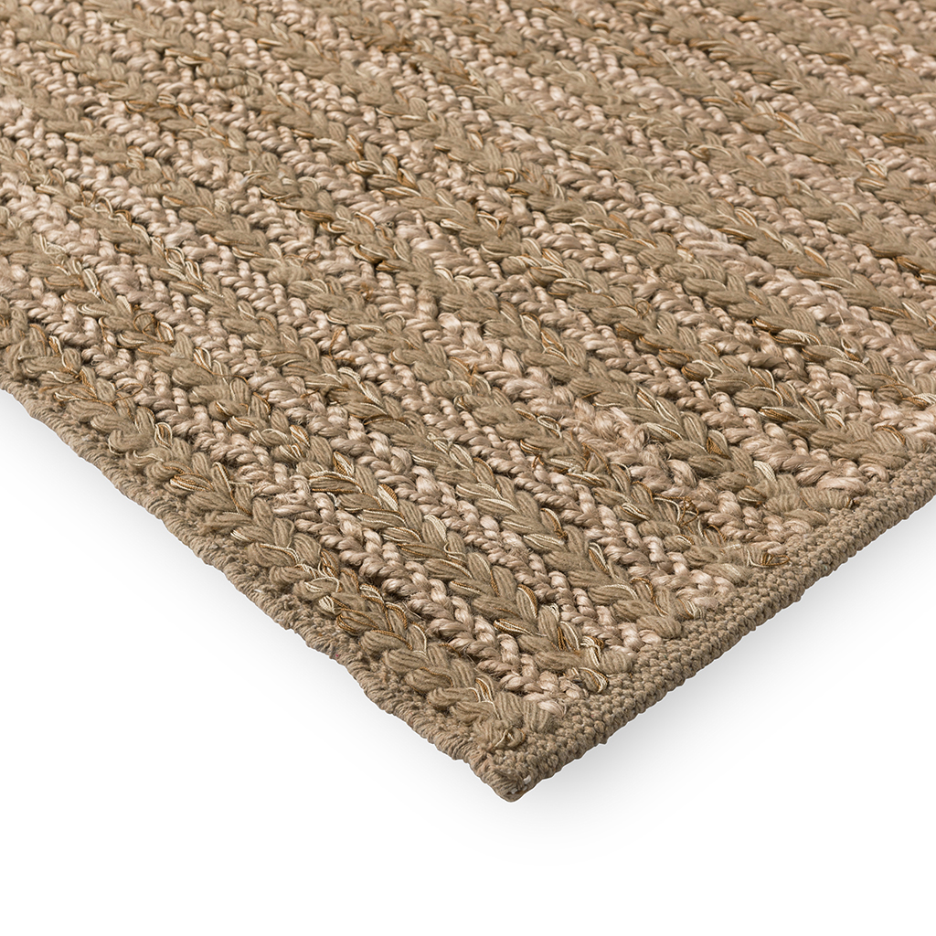 Craft plait naturel vloerkleed