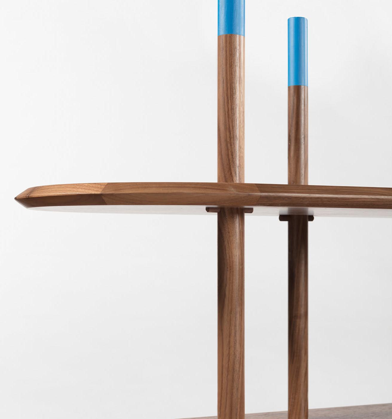 Moderne modulaire Canaletto walnoot boekenkast